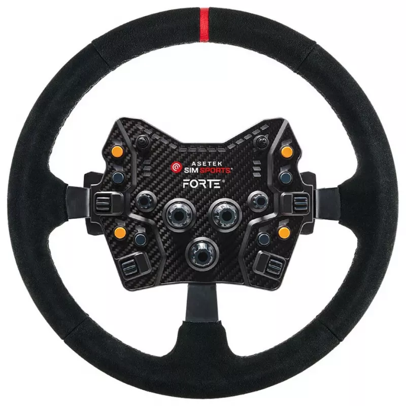 Asetek SimSports Lenkradkranz, dished, 340 mm - Juoda, suede