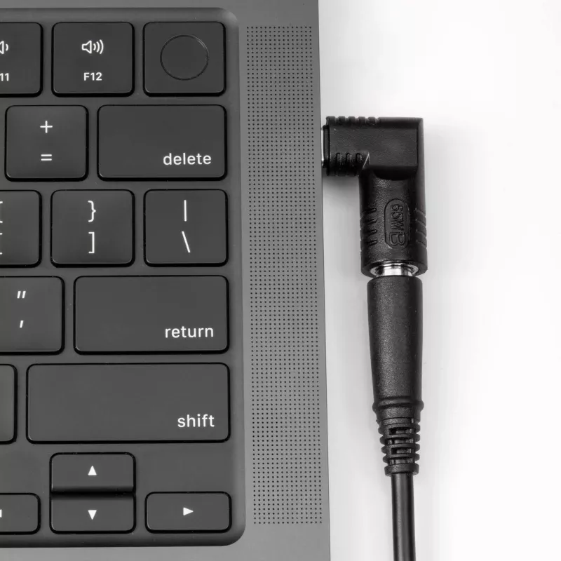 Akyga AK-ND-D13 DC 4,5 x 3,0 mm + kaištis – USB-C PD adapteris nešiojamojo kompiuterio įkrovikliui, 65 W