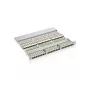 Equip 48 prievadų Cat.6 ekranuotas pataisų skydelis, juodas, RJ-45, auksinis, Cat6, montavimas stove, 1U, juodas