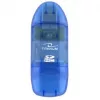 Kortelių skaitytuvas Titanum TA101B USB 2.0, mėlynas — palaiko MicroSD, SD/SDHC, MMC, MS formatus, 480 Mbit/s