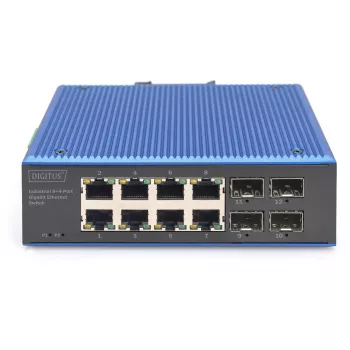 Nevaldomas komutatorius DIGITUS DN-651152 8 Gigabit Ethernet 4 SFP prievadai