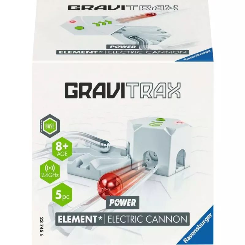 Ravensburger GraviTrax elementas „Electric Cannon“ – papildomas takelis GraviTrax rutuliukų trasai