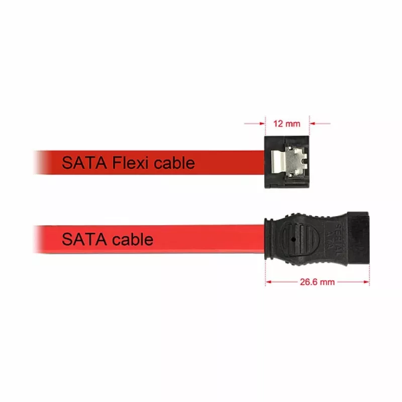 SATA laidas DeLOCK 0,1 m 2xSATAIII