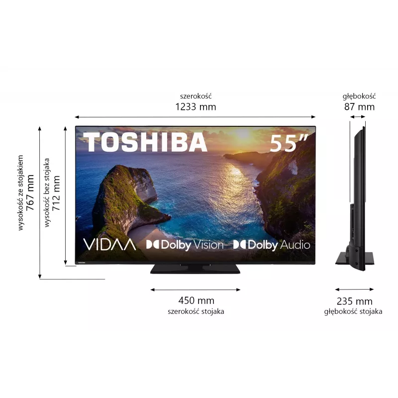 TV Toshiba 50UV3463DG 55 colių 4K Ultra HD DLED 3840 x 2160
