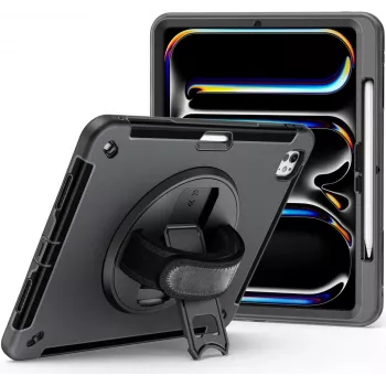 Kickstand Case jt berlin, skirtas Apple iPad Pro 13 2024 — patikimas juodas