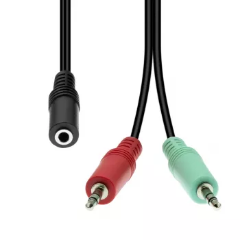 Garso laidas ProXtend 4 kontaktų į 2×3 kontaktų M4F2XM3-004, 0,5 m, 0,02 kg