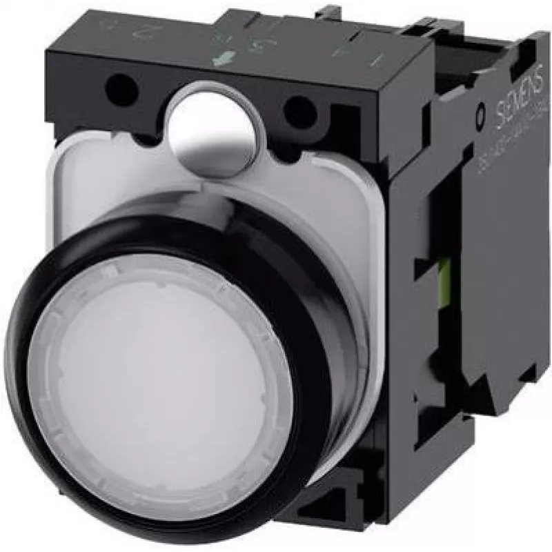 Siemens 3SU1102-0AB60-1BA0 tinklo įrenginys, baltas
