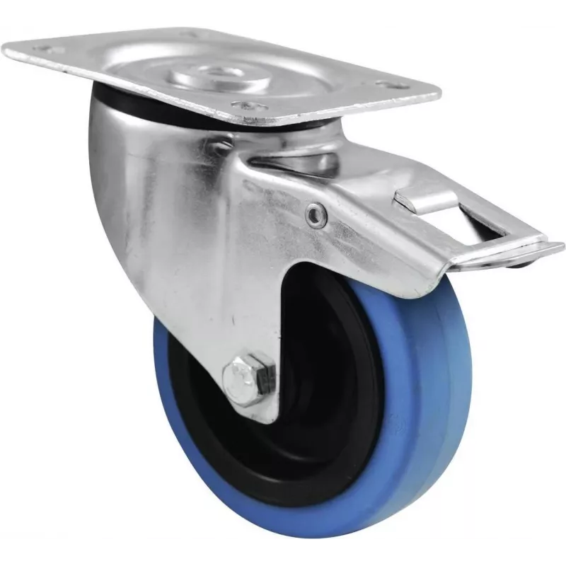 Ratukas Roadinger 30004007 100 mm mėlynas su stabdžiu