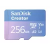 SanDisk Creator MicroSD atminties kortelė 256 GB didelis perdavimo greitis iki 190 MB/s