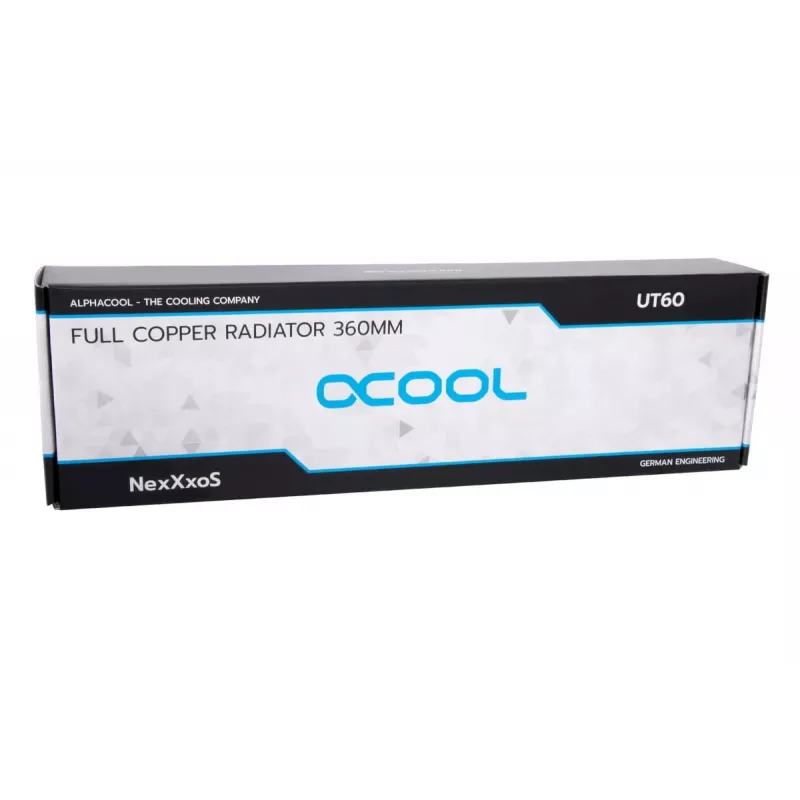 Radiatorius Alphacool 14390 varinis plieninis juodas 125 mm x 415 mm x 60 mm
