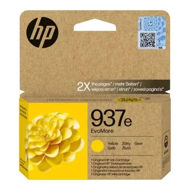 HP 937e EvoMore geltona Originali rašalo kasetė