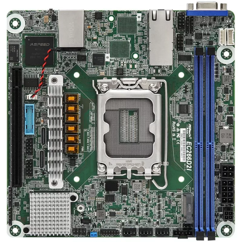 Pagrindinė plokštė ASROCK EC266D2I mini-ITX lizdas 1700 DDR5