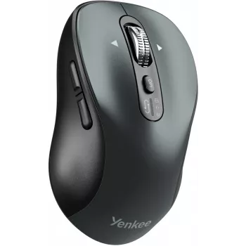 Laidinė ergonominė kompiuterio pelė YENKEE YMS2010BK — kompaktiškas dizainas, laidinis ryšys