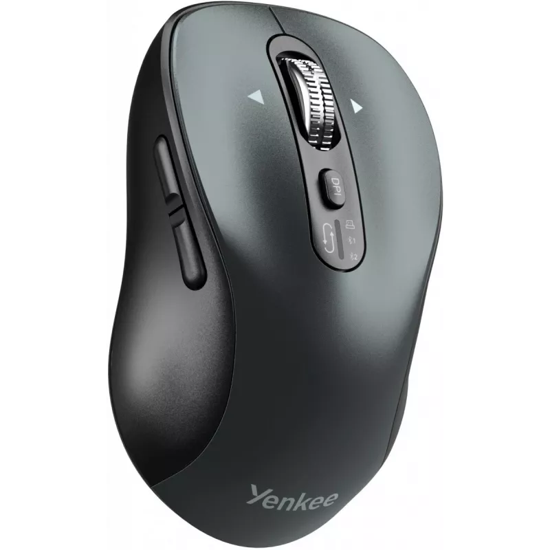 Laidinė ergonominė kompiuterio pelė YENKEE YMS2010BK — kompaktiškas dizainas, laidinis ryšys