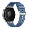 Išmanusis laikrodis HUAWEI WATCH GT5 46mm — 1,43 colio AMOLED, GPS, 524 mAh, nerūdijančio plieno korpusas, mėlyna austa juosta
