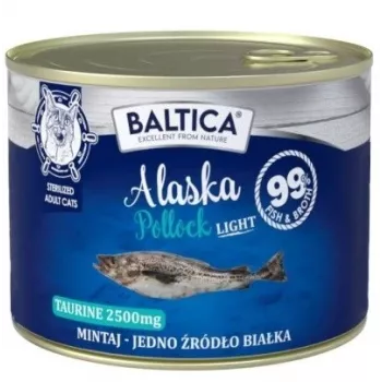 BALTICA Excellent Monoprotein Pollock Light - šlapias kačių maistas - 185g