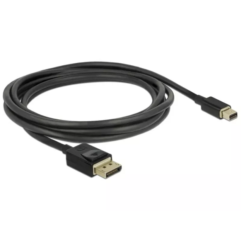 DeLOCK - DisplayPort kabelis - DisplayPort (M) į Mini DisplayPort (M) - 2 m - Juoda - 8K palaikymas