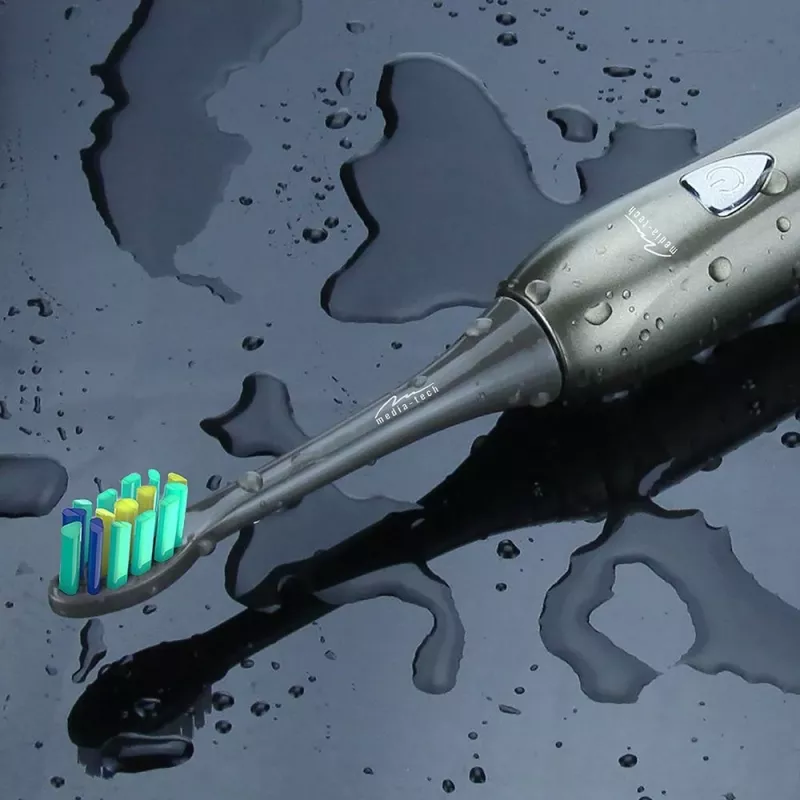 Dantų šepetėlis Media-Tech SONIC WAVECLEAN suaugusiems, rudas