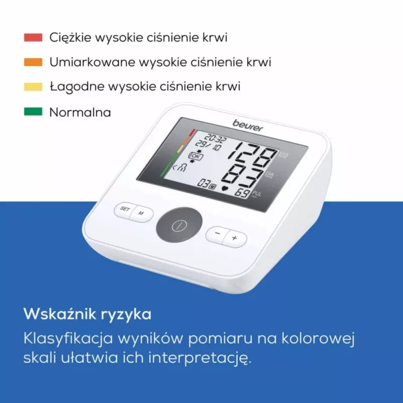 Kraujospūdžio matuoklis Beurer BM27 automatinis matavimas su LCD ekranu