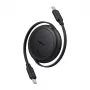 Baseus Free2Pull Mini USB-C į USB-C USB laidas, 60 W, 1, (juodas)