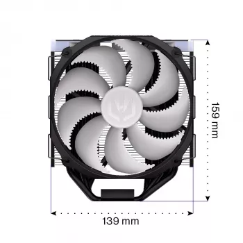 Endorfa Fortis 5 ARGB Juoda CPU aušintuvas