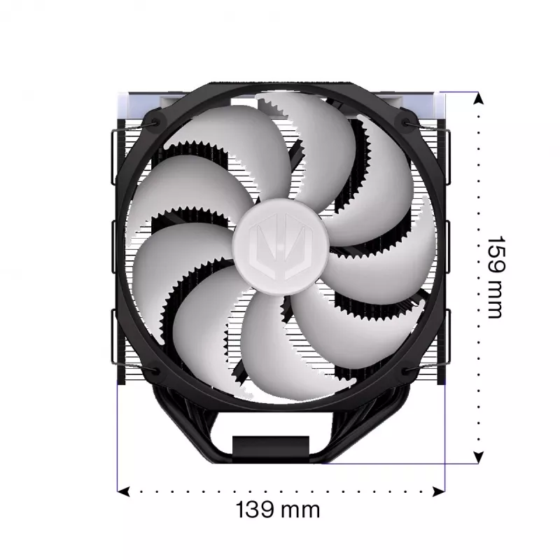 Endorfa Fortis 5 ARGB Juoda CPU aušintuvas