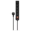 Maitinimo ilgintuvas SAVIO LZ-18 — 5 m laidas, 5 kintamosios srovės lizdai, skirtas patalpoms, juodas, 10 A, 50 Hz