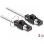 DeLOCK tinklo kabelis RJ45 kištukas į kištuką Cat.6A S/FTP 2 m baltas