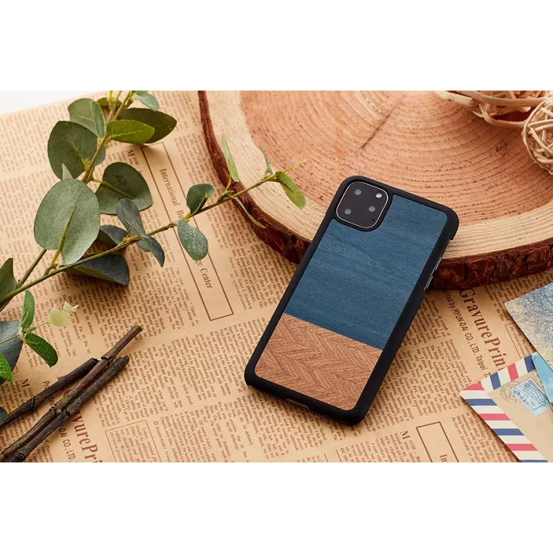 man and wood išmaniojo telefono dėklas, skirtas iPhone 11 Pro — džinsinė juoda