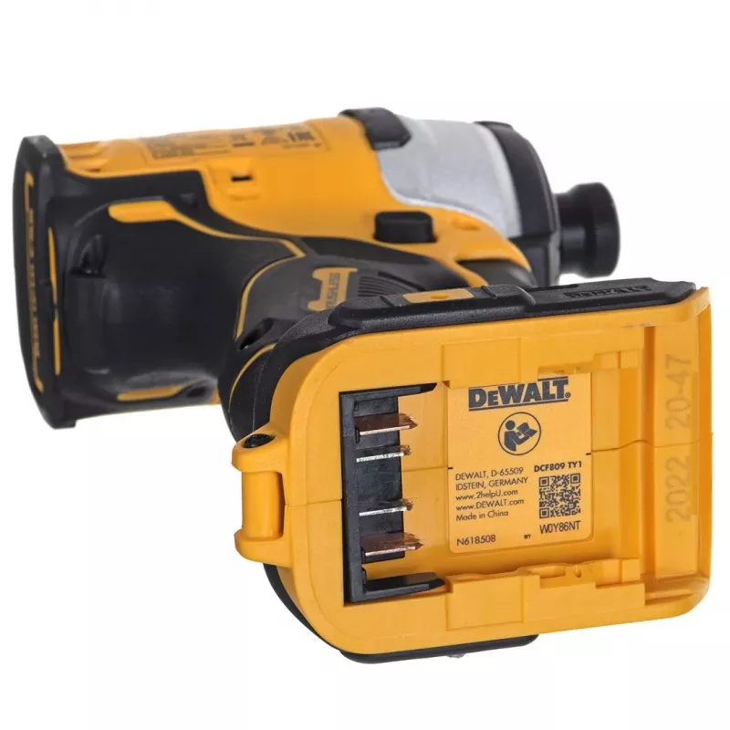 Belaidis elektrinių įrankių rinkinys DeWalt DCK2062M2T — 18 V, grąžtas DCD709 ir smūginis suktuvas DCF809 1/4 colio, 2×4,0 Ah baterijos, dėklas TSTAK II