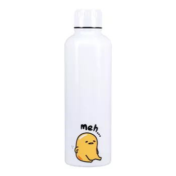Metalinis vandens butelis Paladone Gudetama — izoliuotas nerūdijančio plieno butelis su personažo dizainu
