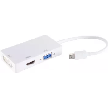 shiverpeaks ®-BASIC-S--Adapter-Mini DisplayPort kištukas į HDMI/DVI/VGA lizdą, balta (BS10-01015)