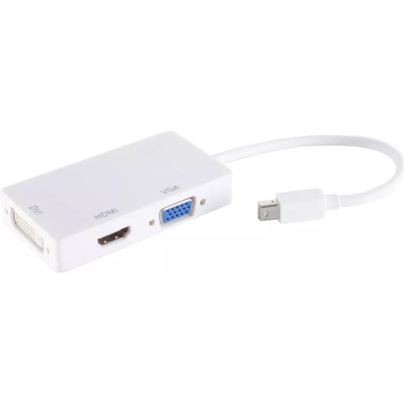 shiverpeaks ®-BASIC-S--Adapter-Mini DisplayPort kištukas į HDMI/DVI/VGA lizdą, balta (BS10-01015)