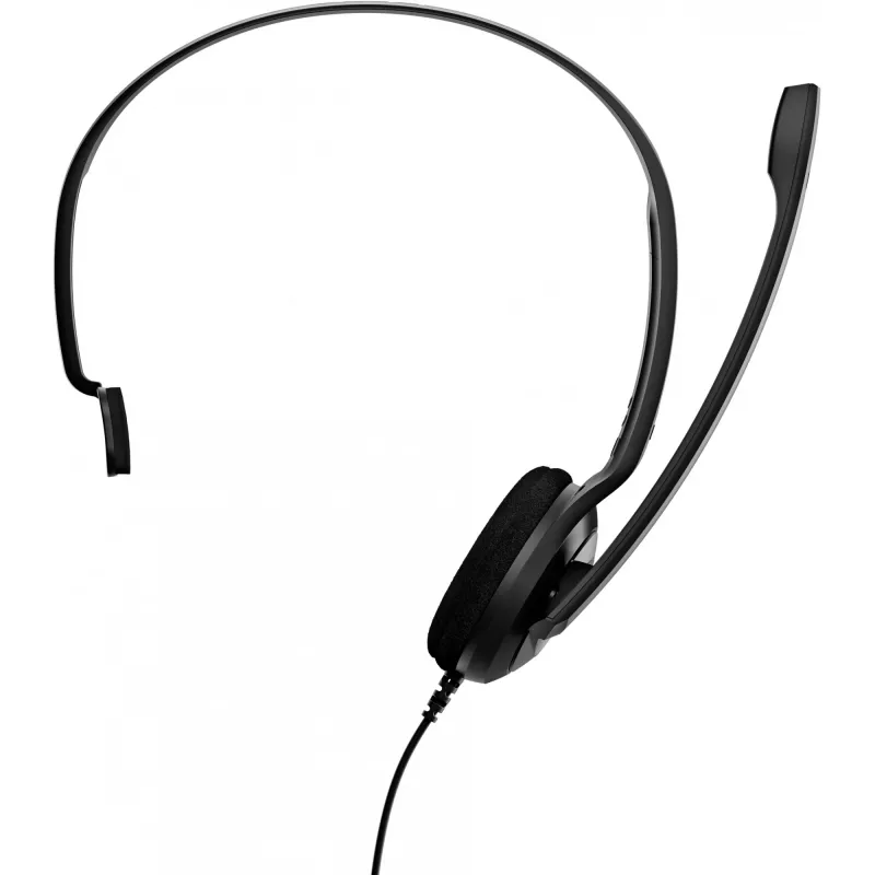 Sennheiser PC 7 USB ausinės su laidu, lankeliu, biurui/skambučių centrui, USB Type-A, juodos spalvos