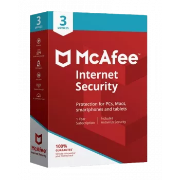 McAfee Internet Security - 3 vartotojai 1 metai, Global
