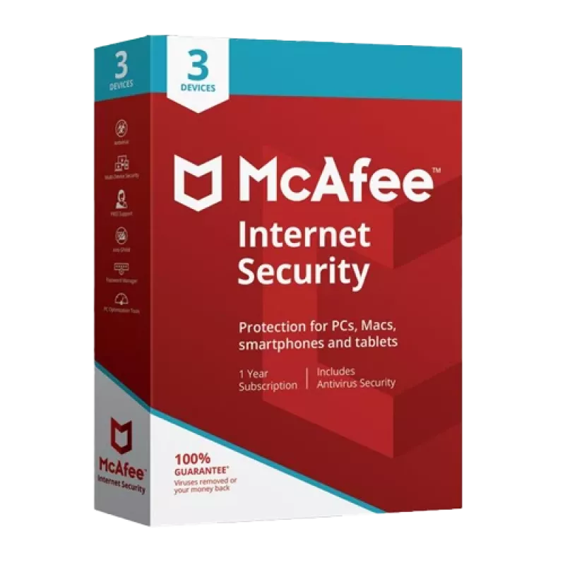 McAfee Internet Security - 3 vartotojai 1 metai, Global