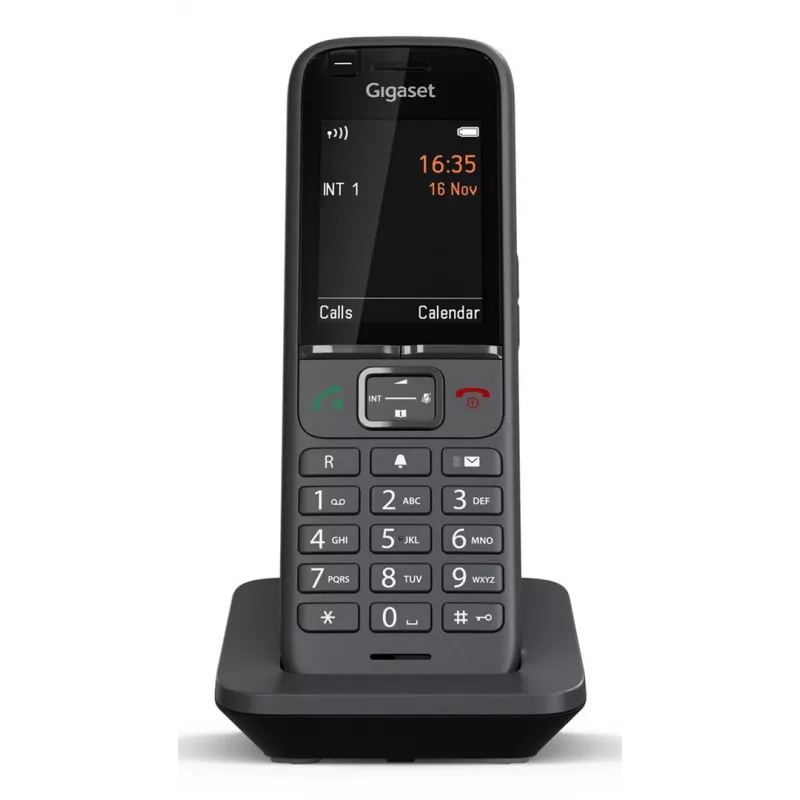 Gigaset N530 IP PRO + S700H PRO DECT telefonas su skambintojo ID antracito spalvos