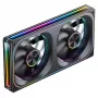 120mmx2 ARGB PWM korpuso ventiliatoriai, Jonsbo ZA-240 Infinity Mirror 240mm juodi