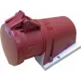Mennekes CEE sieninis lizdas raudonas 32 A/400 VAC