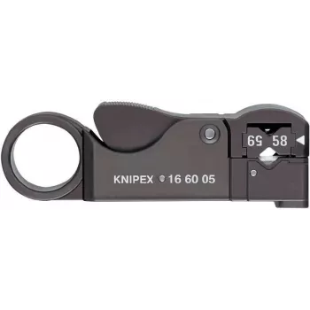 Knipex 16 60 05 KOAX kabelio apvalkalo nuėmiklis, tinkamas koaksialiniams kabeliams nuo 4 iki 12 mm RG58, RG59, RG62