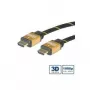 GOLD HDMI High Speed kabelis with Ethernet 10.0m, 10 m, HDMI Type A Standard , HDMI Type A Stand