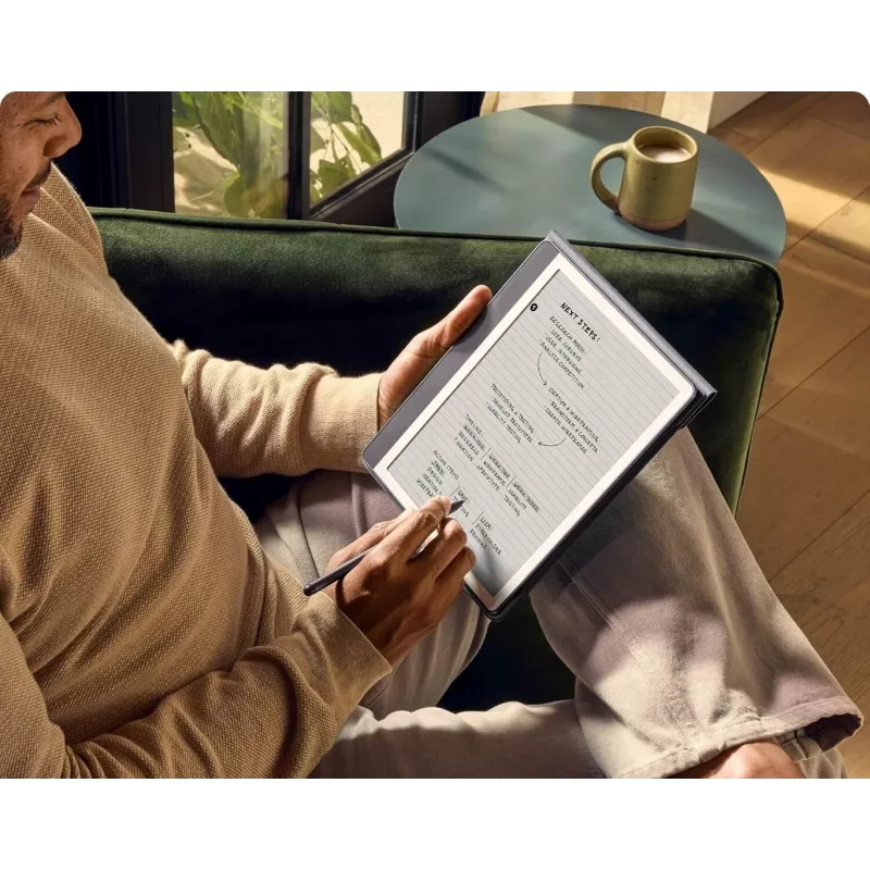 Ebook New Kindle Scribe - 2024 leidimas 10,2 colių neatspindintis ekranas 64 GB Wi-Fi (be užrakinimo ekrano skelbimų) su Premium Pen Tungsten