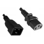 Microconnect PE030610 maitinimo laidas juodas 1 m C13 mova C20 mova