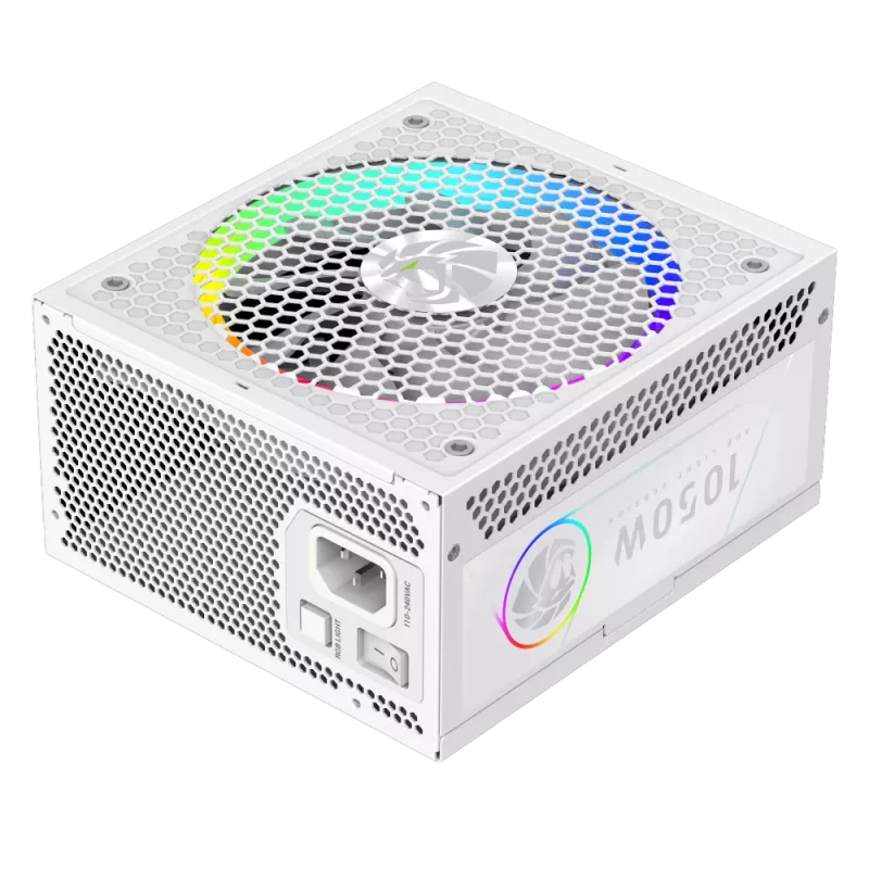 Gamemax maitinimo blokas, 80 PLUS, Gold | RGB 1050G WH | 1050 W
