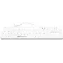 GETT GCQ CleanType Prime Touch+ USB silikoninė klaviatūra su magnetais gale, dezinfekuojama, atspari vandeniui IP65, apšviečiama, balta, 109 mygtukai (DE) (KG26236)