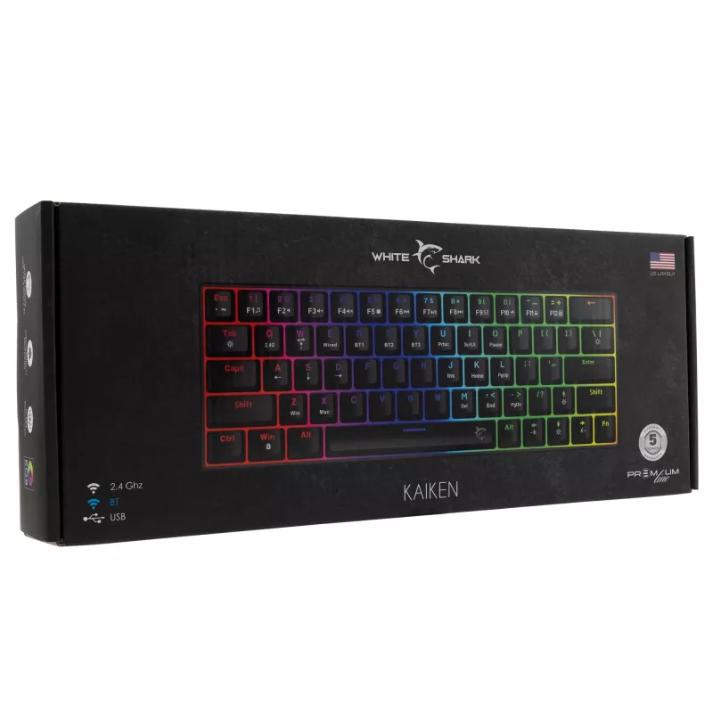 Peilis White Shark Kaiken GK-003111 – Premium Line, nerūdijančio plieno ašmenys, ergonomiška rankena