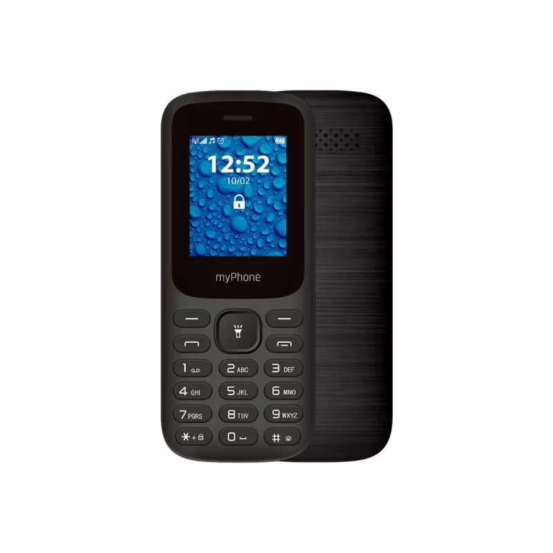 myPhone 2220 (Juoda) Dual SIM 1,77 colio TFT 128x160/32MB/microSD/2G | myPhone
