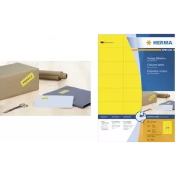 Lipnios etiketės HERMA 4559 stačiakampės, žalios, 1400 vnt.
