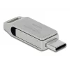 USB Flash Drive DeLOCK 128GB USB-C Type-A Swivel Model
