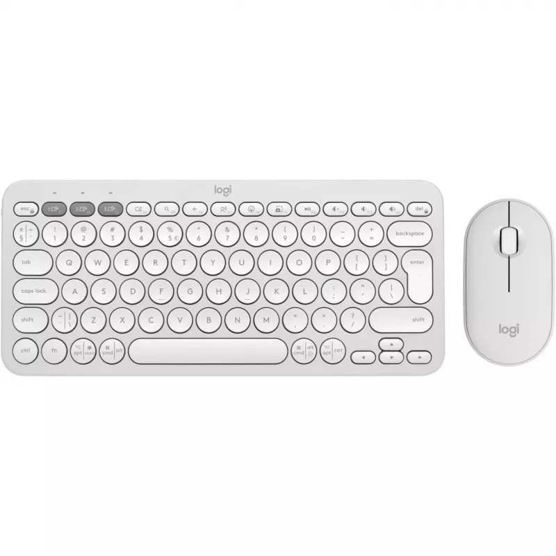 Belaidės klaviatūros ir pelės rinkinys „Logitech Pebble 2“
